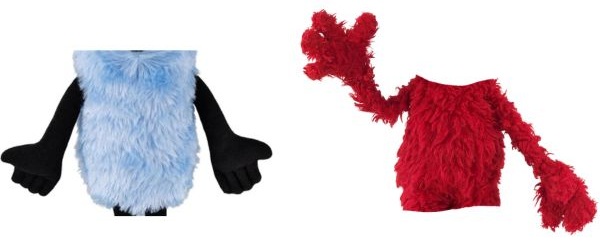 パペットスンスンとエルモの胴体の違い