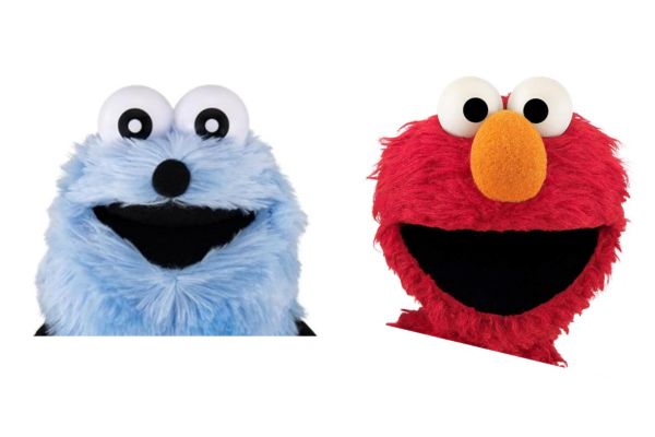 パペットスンスンとエルモの顔の違い