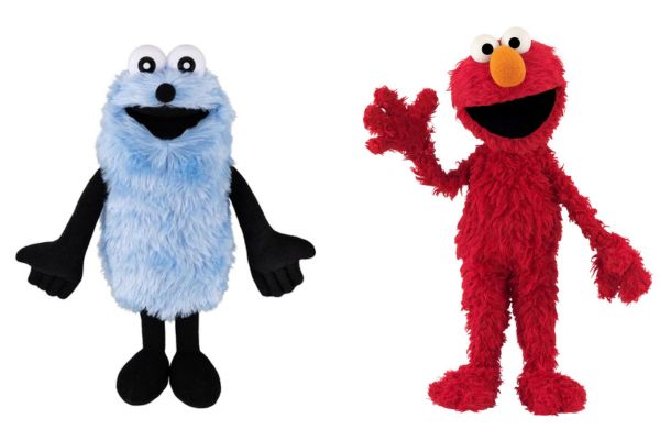 パペットスンスンとエルモの全体像の違い